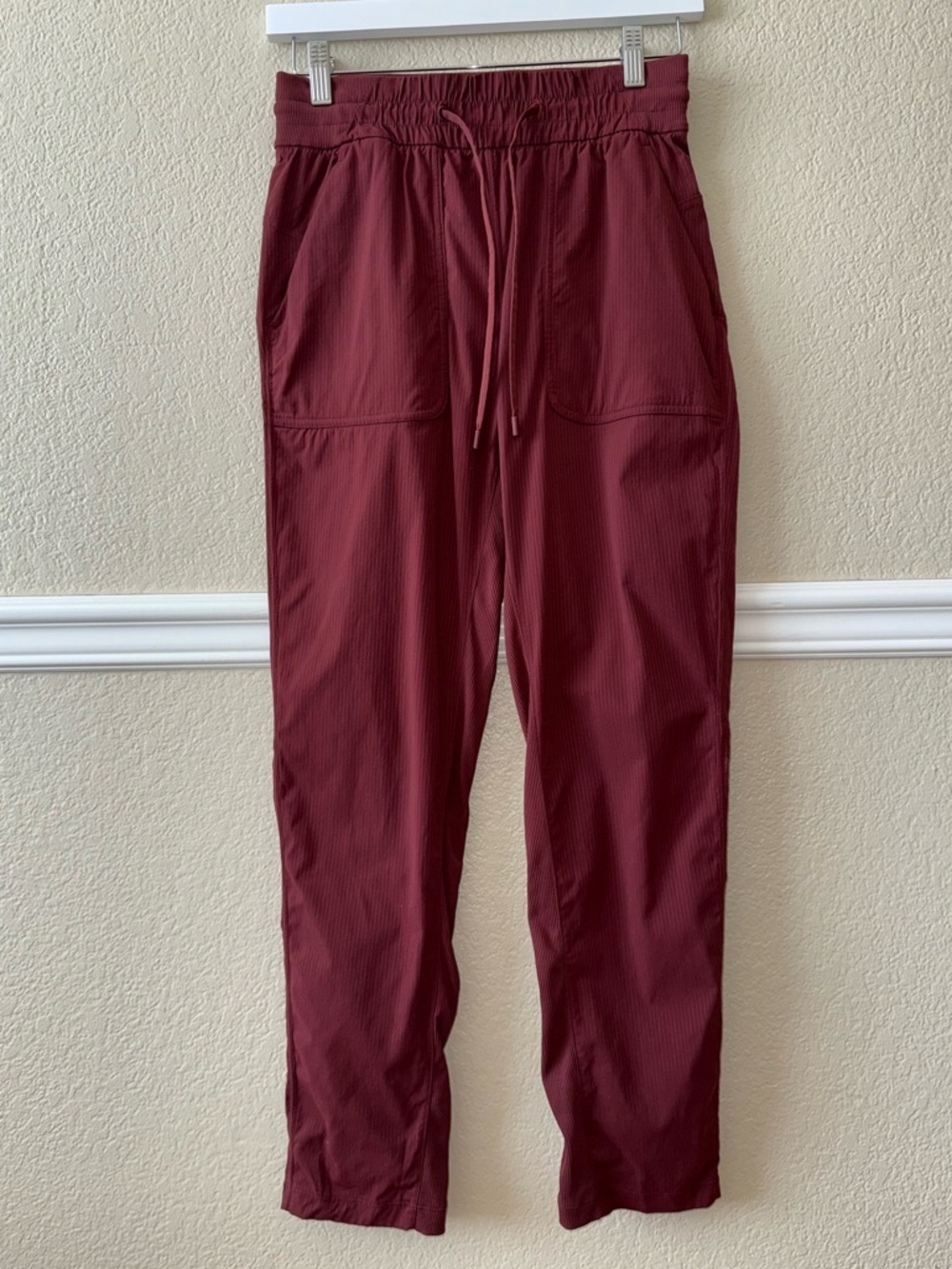 Lululemon Beyond the Studio Pant Slim Burgundy Red Size 4